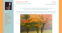 Desktop Screenshot of joanfenoldmft.com