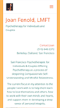 Mobile Screenshot of joanfenoldmft.com